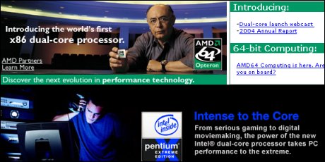 AMD versus Intel in Dual-Core Processor Launch