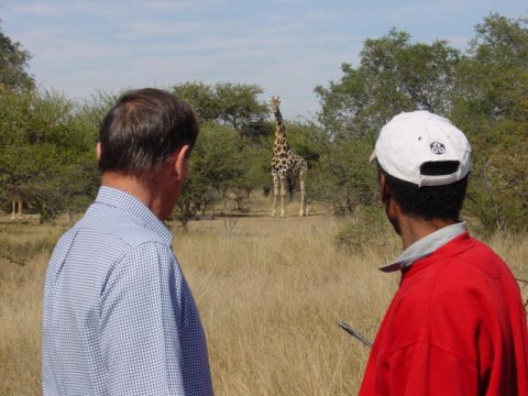 Arik and Craig in the South African Bushveldt