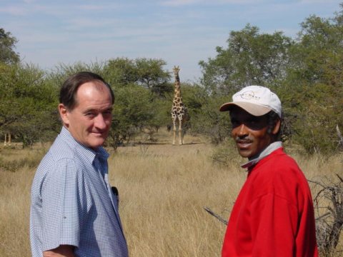 Arik and Craig in the South African Bushveldt