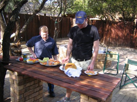 Arik and Craig in the South African Bushveldt