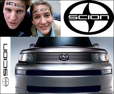 Scion Forehead Advertising